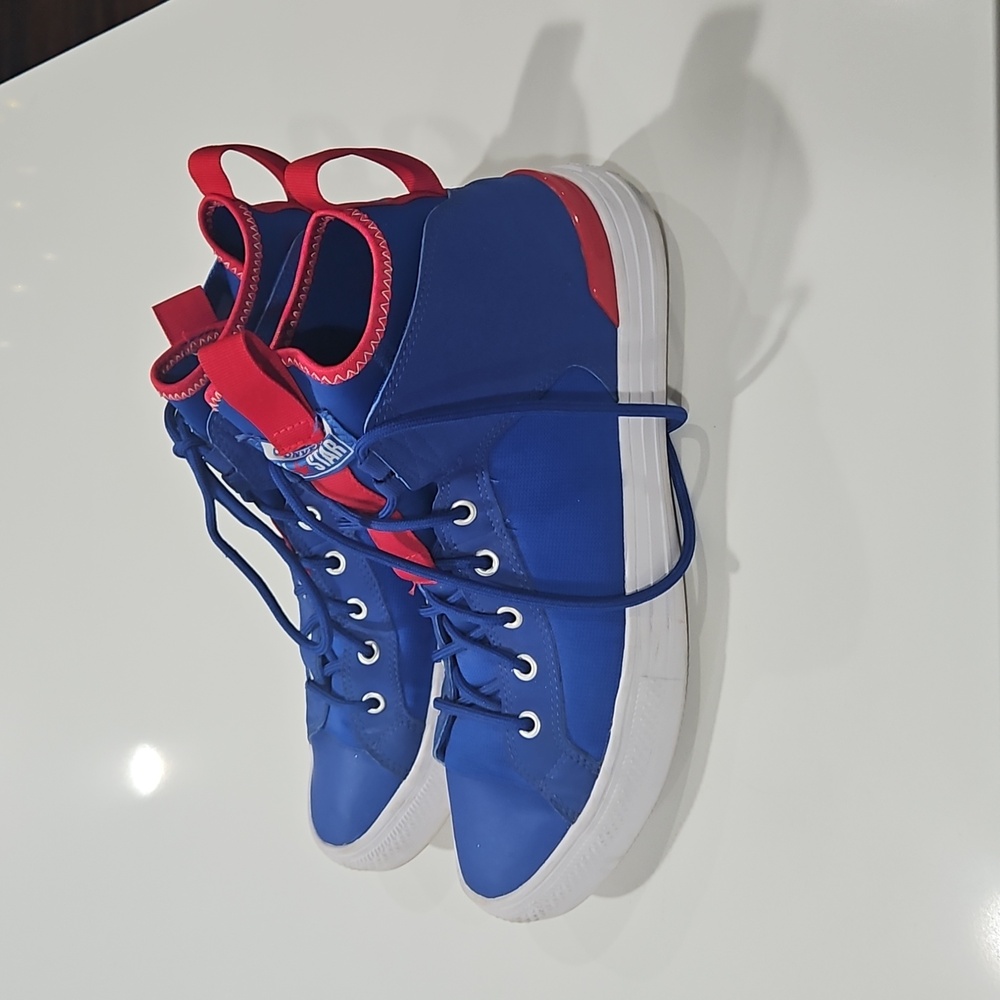 Converse Blue and Red Athletic Shoes - Picture 3 of 6